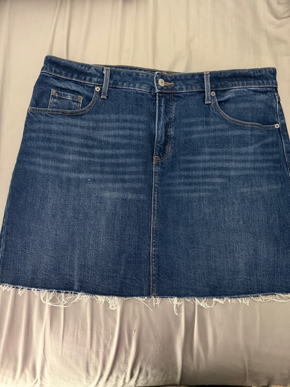 Old Navy Dark Blue Denim Mini Skirt